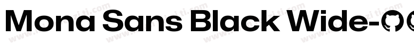 Mona Sans Black Wide字体转换